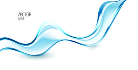 Blue abstract wave.Abstract vector background wave eps10