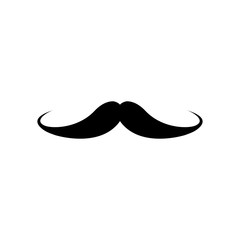 mustache icon design vector logo template EPS 10