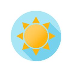 Sun Simple Icon Weather Summer Symbol Sign