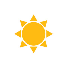 Sun Simple Icon Weather Summer Symbol Sign