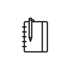 notebook icon icon design vector logo template eps 10
