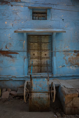 Fototapeta na wymiar Old blue city in India