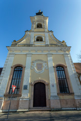 Fototapeta na wymiar Baroque style lutheran church in Komarno