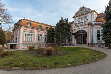 Fototapeta na wymiar Solymosy-Gyurky castle now Selye Janos Hospital in Komarom