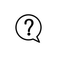 question icon design vector logo template EPS 10