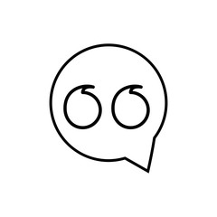 quote icon design vector logo template EPS 10