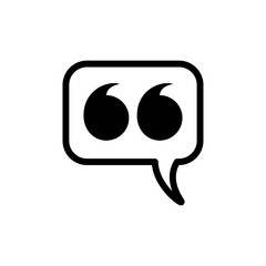quote icon design vector logo template EPS 10