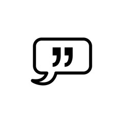 quote icon design vector logo template EPS 10