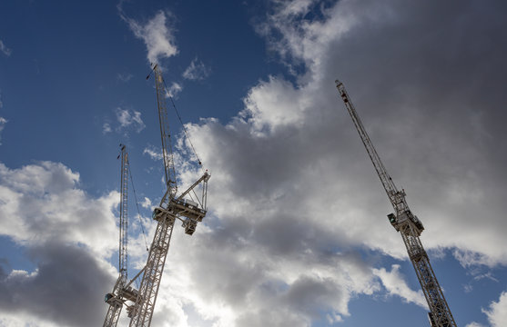 crane and blue sky