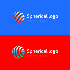 Spherical logo design