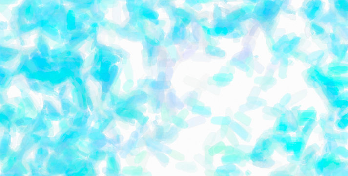 Good abstract illustration of blue, green and white Watercolor with with low coverage paint. Good background for your needs.