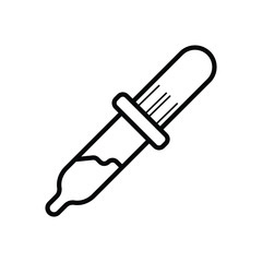 dropper icon vector illustration photo