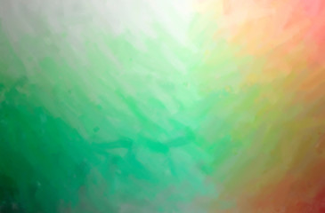 Abstract illustration of green, pink, red Dry Brush Oil Paint background
