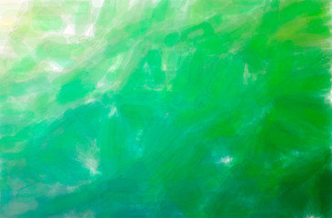 Abstract illustration of green, yellow Watercolor background