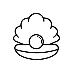 Pearl in the open shell icon