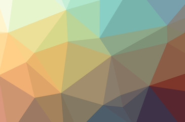 Illustration of abstract Orange, Yellow horizontal low poly background. Beautiful polygon design pattern.