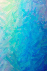 Illustration of abstract Blue, Green, Yellow And Purple Bristle Brush Oil Paint Vertical background.