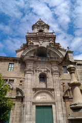 Fototapeta na wymiar Facade of convent of Santo Domingo, A Coruna, Galicia,Spain