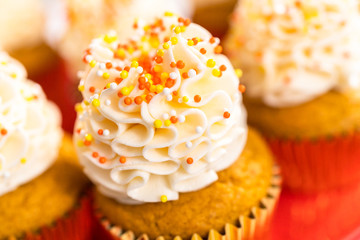 Pumpkin spice cupcake