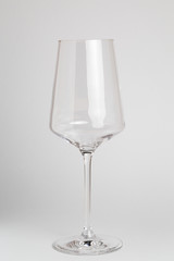 Wine glass isolated white background.