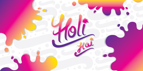 Indian Festival of Colours, Happy Holi celebration.