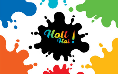 Indian Festival of Colours, Happy Holi celebration.