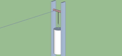 Contrapeso à mostra