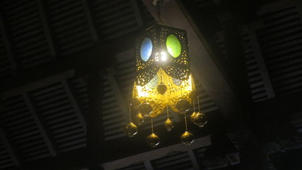 light, abstract, night, dark, lamp, lantern,