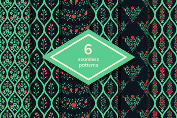 Seamless patterns set