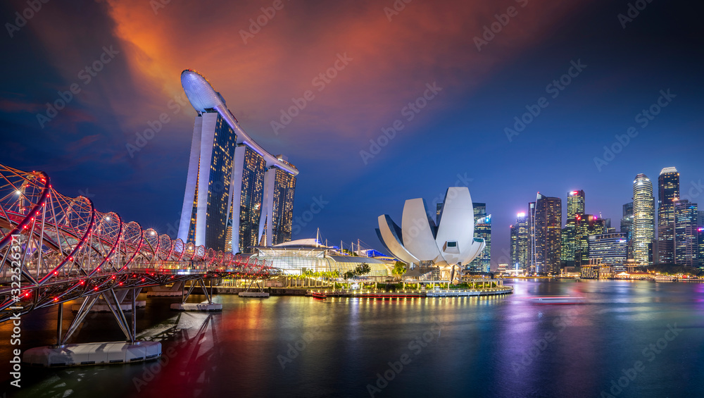 Canvas Prints singapore cityscape