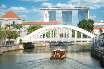 Traditional boat for tourism in Singapoer