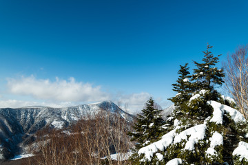奥日光の山々雪景色