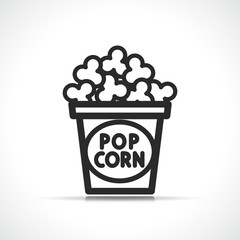 Vector popcorn symbol icon design