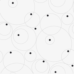 Elegant modern polka dot minimal seamless pattern