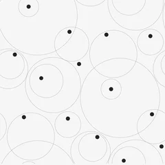 Cercles muraux Polka dot Modèle sans couture minimal élégant à pois moderne