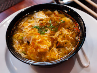 Japanese hot and sour soup