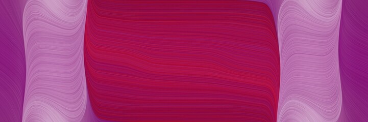 flowing designed horizontal banner with dark moderate pink, pastel purple and antique fuchsia colors. dynamic curved lines with fluid flowing waves and curves