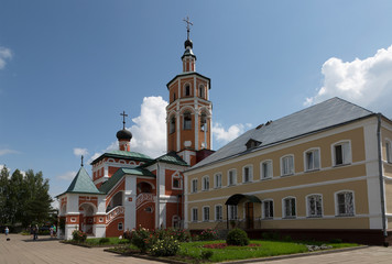Fototapeta na wymiar Vyazma, John the Baptist Convent at summer day, Russia