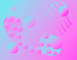 A modern abstract background with gradient figures. Vector illustration