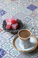 Turkish coffee and Turkish delight