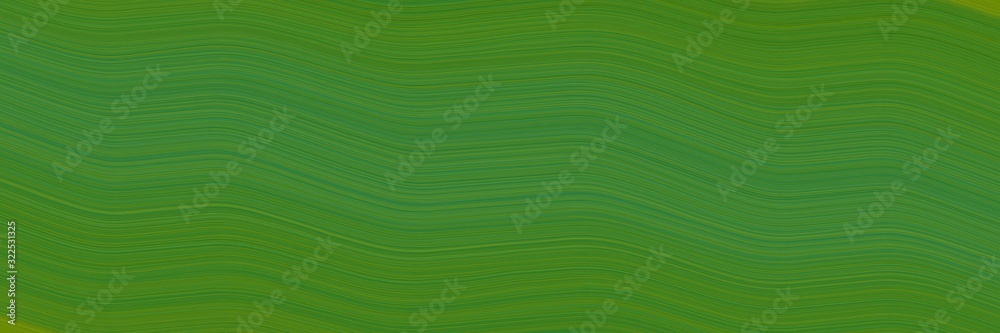 Aufkleber moving header design with dark olive green, dark green and sea green colors. dynamic curved lines with fluid flowing waves and curves