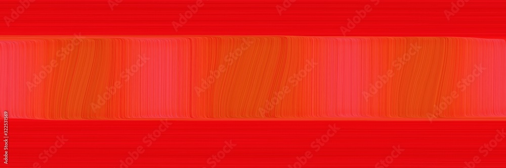 Aufkleber colorful banner design with red, orange red and tomato colors. dynamic curved lines with fluid flowi