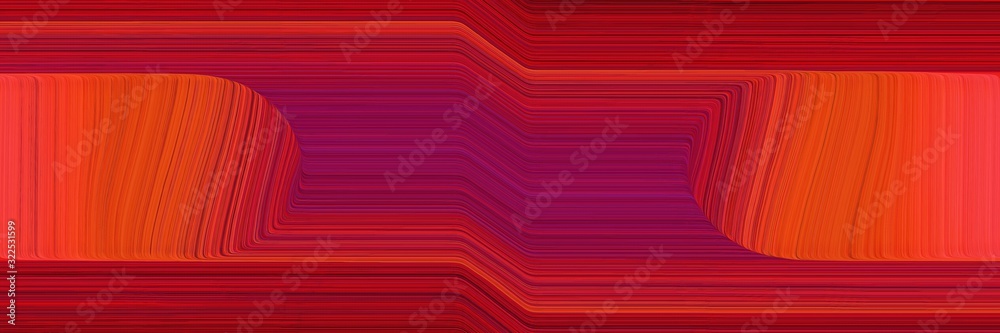Poster modern header design with firebrick, crimson and dark pink colors. dynamic curved lines with fluid flowing waves and curves