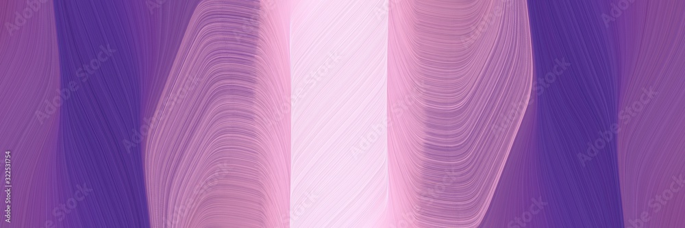 Poster dynamic header with antique fuchsia, pastel pink and pastel violet colors. dynamic curved lines with fluid flowing waves and curves