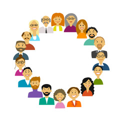 Group of people, background for your design