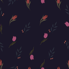 Beautiful seamless floral pattern background.