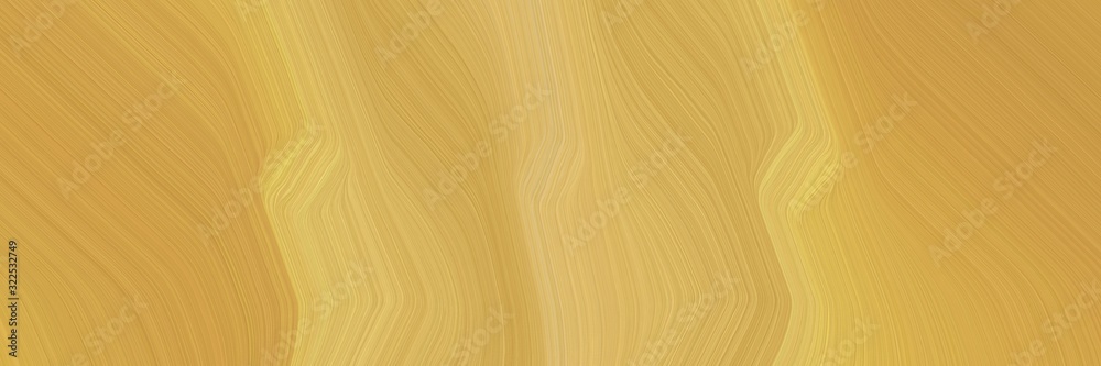 Poster flowing horizontal header with dark khaki, burly wood and khaki colors. dynamic curved lines with fl