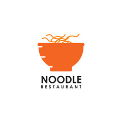Noodle restaurant with bowl icon vector illustration