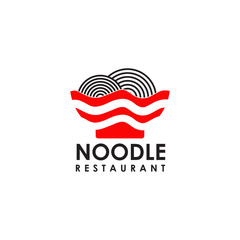 Noodle restaurant with bowl icon vector illustration