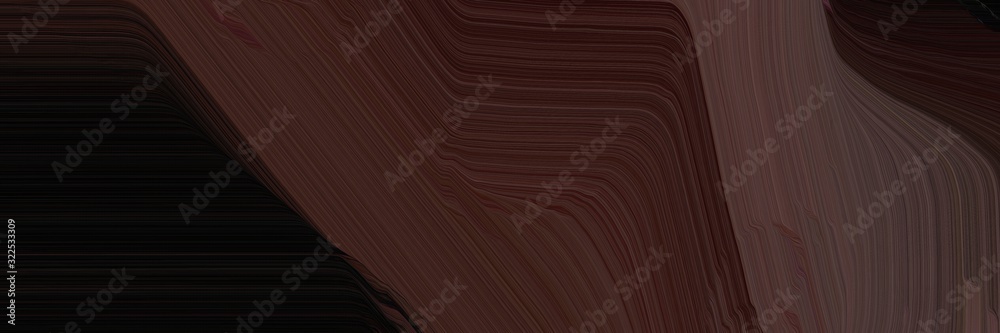 Poster dynamic designed horizontal header with very dark pink, old mauve and black colors. dynamic curved lines with fluid flowing waves and curves